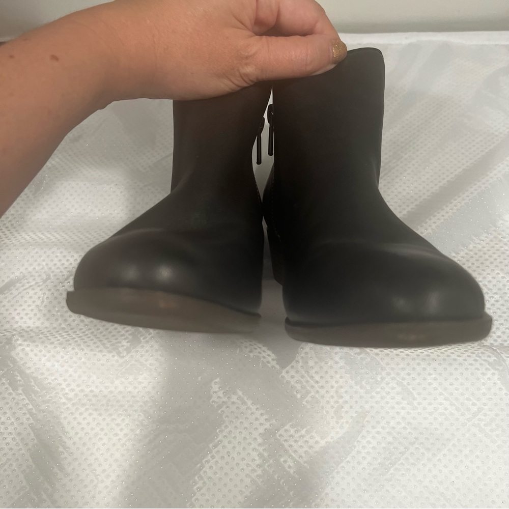 Lucky Brand Basel Leather Bootie Women’s Sz 7.5W Black - Picture 4 of 15